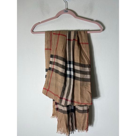 Burberry Patterned Scarf - Picture 1 of 4